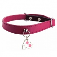 Fuchsia Delice Leather Cat Collar by Bobby